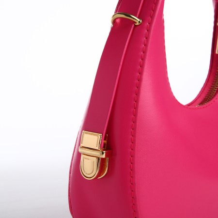 Bag Women's Baget with a zipper, pink color-4