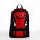 Tourist backpack on lightning, 4 external pockets, red/black color