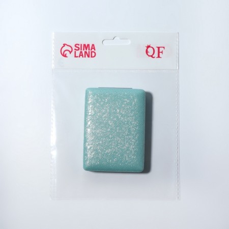 Mirror folding "shine", 6.3 × 8.7 × 1.8 cm, blue color-4