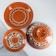 Set for pancakes 7 items: 1 pc. Pancake, 6 pcs. plates, with painting, wreath