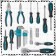 A set of manual tools Bort BTK-86