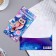 Money envelope "Magic Birthday!" embossing, purple background, 17x8 cm