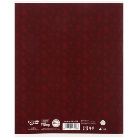 Notebook 48 sheets in a cage, cardboard cover, gravity farz-3