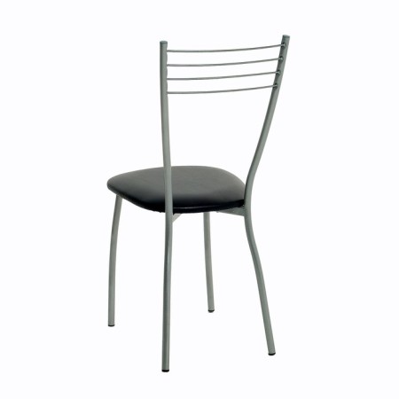 Sylvia chair, silver metallic/black-3