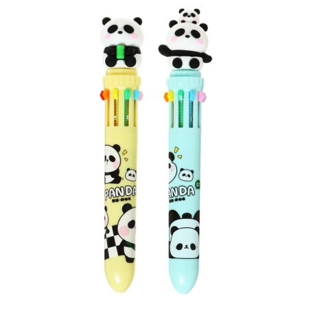 Handle Automatic Ball 10 color, rod 0.7 mm, "panda", mix