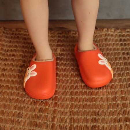 Baby slippers, size 28-29, orange color-1