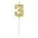 Candle in the cake on the skewer "Almaz", the number "3", gold, 4.5 cm