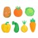 Game - designer "Vegetables", 7 parts