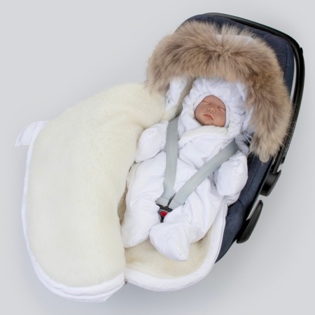 Set for discharge Winter Kinderlitto "Lapland", 5 items, height 56-62 cm, white color-9