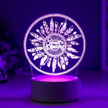 Light "feathers" LED RGB from the network 9.5x12x17 cm Risalux-6