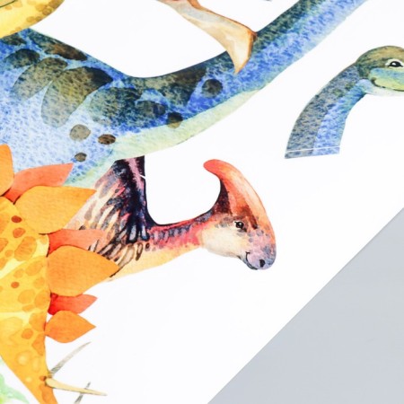 Stick plastic interior color "dinosaur era" 40x60 cm-2