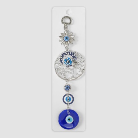 Suspension from the evil eye Metal "owl on a tree" 22 cm-4