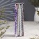 A set of candles of twisted, 2.2x 30 cm, 4 pieces, silver metallic