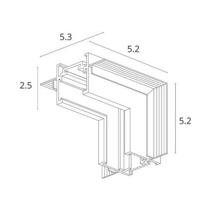 Corner Connector for the Intimate busbar Arte Lamp Optima-CCCESSORES A731706, 5.28 cm2.48 cm, black-1