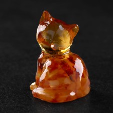 Сувенир "Котик", янтарь