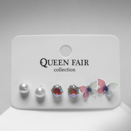 Pusets 3 pairs "Summer Stories" butterflies, color-1