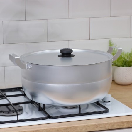 Aluminum pan, 13 l, metal cover-7