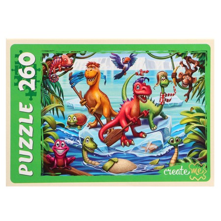 Puzzles "World of dinosaurs No. 51" 260 elements-1