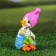 Garden figure "Duckling with a watering can" 10x5.5x16cm