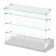 Table shop window, 3 inclined shelves, 800 × 300 × 700, chipboard, glass, white color