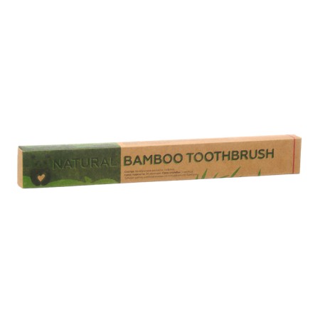 Middle bamboo toothbrush, 5 pieces, mix of flowers-23