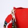 Bag Cross-Bodi with a zipper, red color