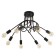 Causte "Knot" E27 8x40W Black 97x97x48 cm BayerLux