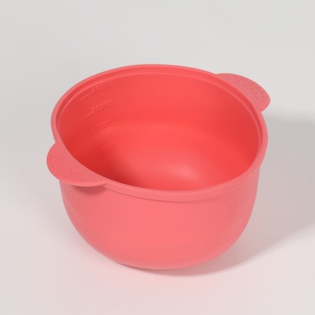Waxing bowl, D11 × 7 × 14 cm, pink color-3