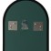 Capsula mirror, 80 x 45 cm, in a black frame
