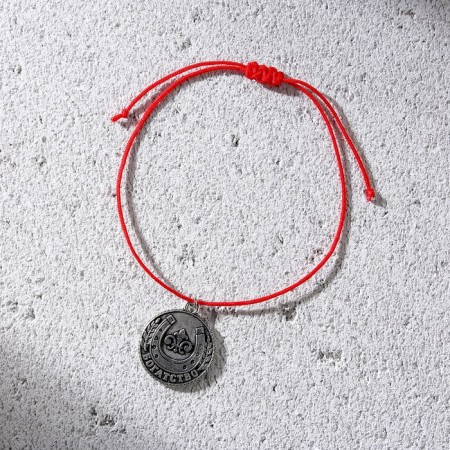 Bracelet-Talisman (3 pcs) “attracts good luck”, red thread, length 24 cm-13