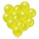 Latex ball 12 ", metal, set 100 pcs., Yellow color