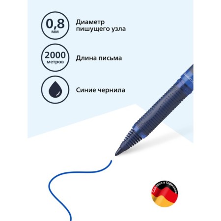 Schneider One Business knot handle, node 0.6 mm, blue ink-1