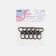 Metal carbine, 42 × 30 mm, 5 pcs, black nickel color