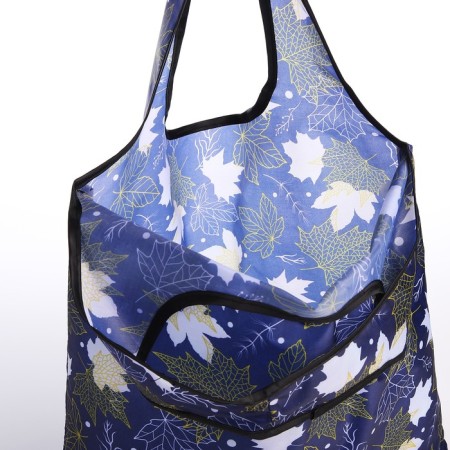 Household bag without fastening, blue color-3