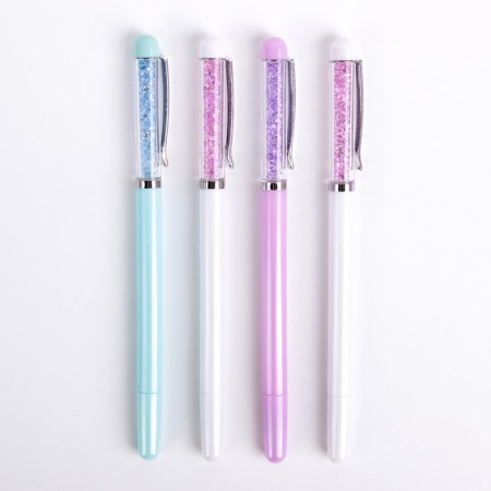 Gel pen Calligrata "rhinestones", 0.5 mm, blue, Mix case-1
