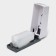 The dispenser for an antiseptic or liquid soap is mechanical, 600 ml, plastic, white color