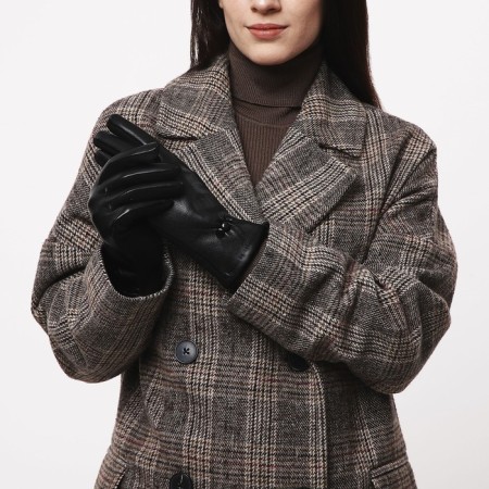 Gloves are female, dimensionless, without insulation, black color-3