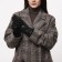 Gloves are female, dimensionless, without insulation, black color