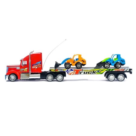 Avtobos radio -controlled truck, with tractors, works from batteries, mix-1