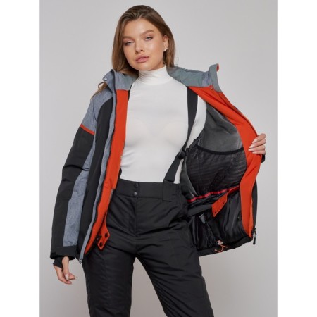Ski jacket women's, size 54, black color-14