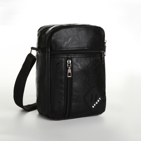 Male bag, black color