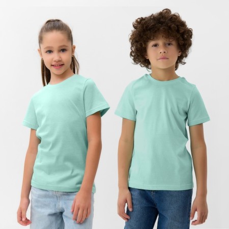 Children's Minaku T -shirt, turquoise color, height 110 cm