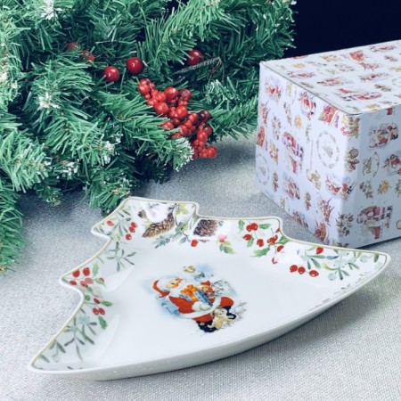Lenardi dish "New Year", size 25.5x21 cm