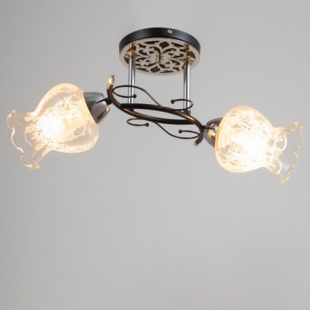 Trioni chandelier 2 lamps 40W E27 Chrome-black 51x31x29-1