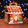 Gingerbread gift box 12 x 12 x 16.8 cm