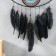 Dreams "Eye from the evil eye with a peacock pen" Black 30x60 cm