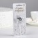 Candle in the cake on the skewer "Air star", number 6, 3.5 cm, silver