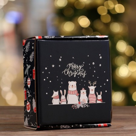 Gift box, cover is, "winter", 14.5 x 14.5 x 6 cm-1