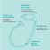 Children's nasal aspirator with a diverted pipe, transparent