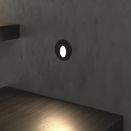 Elektrostandard, STEP 1 LED 3 W, 22X48X48 mm, IP65, black color, black